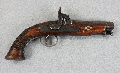 Blissett, 52 Caliber Coat Pistol, Engraved