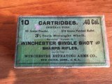 10 Cartridges 40 cal Winchester Single Shot and Sharps Rifles by Winchester Repeating Arms Co - 1 of 7