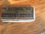 10 Cartridges 40 cal Winchester Single Shot and Sharps Rifles by Winchester Repeating Arms Co - 6 of 7