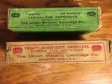 Two unopened boxes of UMC 45/70 with rip cords, one smokeless and one BP - 2 of 6