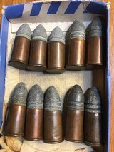 10Civil War Era Spencer cartridges by various manufactures - 1 of 2