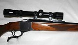 RUGER #1 WITH REDFIELD 2X7 WIDE FIELD SCOPE IN 45/70 - 3 of 10