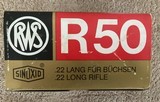 RWS R50 .22 LR Special Match Quality - 1 of 2