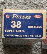 Vintage Peters 38 Super Auto Ammo - 1 of 2