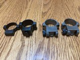 Redfield original and Ruger 77 1” scope rings - 1 of 6