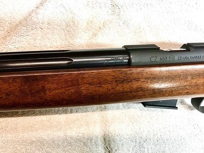 CZ 453 17HMR Varnmit with Fluted Barrel - Image 4 of 13