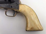 Colt 1851 Navy Percussion Revolver Engraved with Ivory Grips - 5 of 20