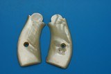 ANTIQUE MOTHER of PEARL GRIPS for a SMALL REVOLVER / PISTOL ORIGINAL MATCHED PAIR - 8 of 8