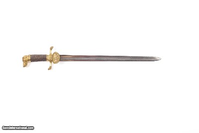 EUROPEAN DOG’S HEAD HUNTING SWORD