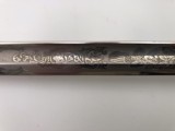 Model 1852 Naval Officers Sword With Id. On Blade - 17 of 22