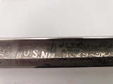 Model 1852 Naval Officers Sword With Id. On Blade - 11 of 22