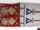 Very Large Indian Beaded and Quill Decorated Pipe Bag - 8 of 13