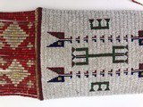 Very Large Indian Beaded and Quill Decorated Pipe Bag - 3 of 13