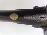 A Double Barrel Percussion 12 Gauge Shotgun By Charles Playfair pitting. . - 13 of 25