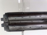 A Double Barrel Percussion 12 Gauge Shotgun By Charles Playfair pitting. . - 9 of 25