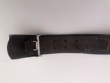 German Worker's Front Leather Belt and Buckle - 2 of 8