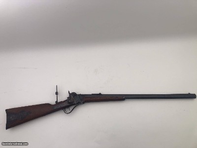 Original 1853 Sharps Sporting Rifle Panel Scene Engraved