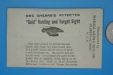 No. 32 SHEARD'S PAT "GOLD" HUNTING & TARGET S&W .22 CALIBER PISTOL SIGHT VINTAGE - 2 of 5