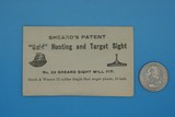 No. 32 SHEARD'S PAT "GOLD" HUNTING & TARGET S&W .22 CALIBER PISTOL SIGHT VINTAGE - 4 of 5