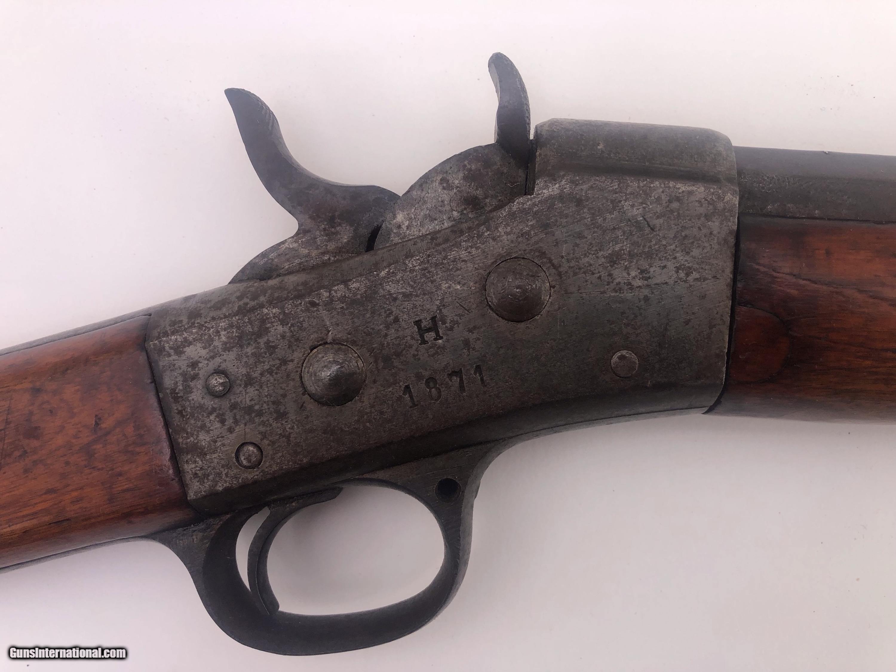 H.E. DIMICK ST LOUIS MODIFIED ROLLING BLOCK RIFLE