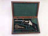 DICKINSON DOUBLE ACTION PERCUSSION REVOLVER – Cased - 1 of 18