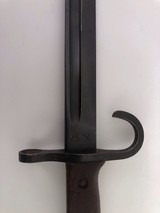 Type 30 Japanese Bayonet With Scabbard and Leather Frog - 15 of 21