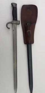 French Berthier Model 1892, 1892/16 & 1892/17 Bayonet With Scabbard And Leather Frog - 3 of 10