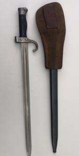 French Berthier Model 1892, 1892/16 & 1892/17 Bayonet With Scabbard And Leather Frog - 4 of 10