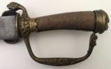 Asian 17-1800s Shagreen Handle Hunting Sword - 6 of 13