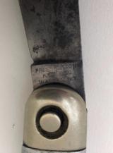 A Rare Antique "ONE ARM MAN" Press Button Knife/Fork Combination - 12 of 12