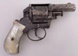 Engraved British bulldog Revolver With Pearl Grips In .44 Caliber - 2 of 9
