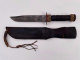 U.S.M.C. K-Bar Knife with Sheath, Red Spacer And Braided Decoration - 3 of 8