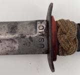 U.S.M.C. K-Bar Knife with Sheath, Red Spacer And Braided Decoration - 7 of 8