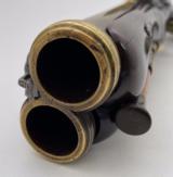 Fabulous Double Barrel Flint Blunderbuss Pistol Made By Brown of London - 10 of 12