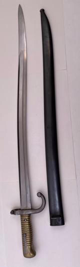 1866 French Chassepot Bayonet And Scabbard - 3 of 10