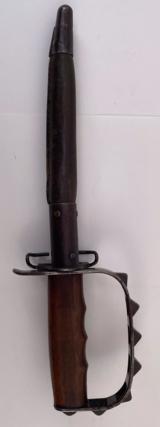 1917 Trench/Knuckle Knife With Scabbard - 1 of 12