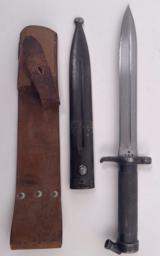 Swedish Mauser Model 1896 Bayonet And Scabbard With Leather Frog - 2 of 11