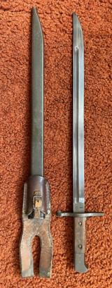 Japanese Type 30
Bayonet With Scabbard And Leather Frog - 1 of 13
