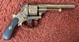 Engraved
Belgian Pinfire Brass Revolver
