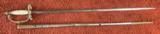Guatemalan Military Officers Dress Sword Made In Toledo and Sold By J.M.Litchfield Of San Francisco California - 4 of 15
