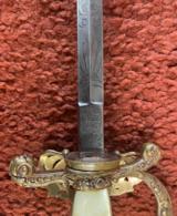 Guatemalan Military Officers Dress Sword Made In Toledo and Sold By J.M.Litchfield Of San Francisco California - 9 of 15