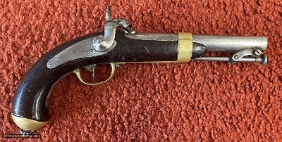 French Model 1837 Navy-Marine Percussion Pistol