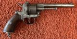 Model 1854 Lefaucheaux 12 MM Revolver Belgian Made