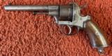 Model 1854 Lefaucheaux 12 MM Revolver Belgian Made - 2 of 14
