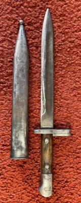 1935 Turkish Mauser Bayonet Arsenal Modified To Fit The M1 Garand - 4 of 11