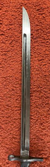 Japanese Arisaka Bayonet with scabbard and Leather Frog - 8 of 11