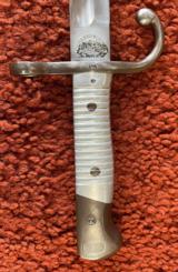 1891 Argentine Mauser Bayonet With Scabbard And Leather Frog - 9 of 14