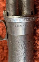Very Early 12 MM Pepperbox By Casimir Lefaucheux Made at his
early Paris shop in 1848 or !849 - 13 of 16