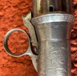 Very Early 12 MM Pepperbox By Casimir Lefaucheux Made at his
early Paris shop in 1848 or !849 - 15 of 16