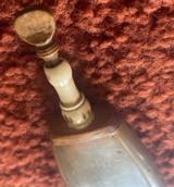 Antique Flattened Horn Powder Flask - 6 of 7